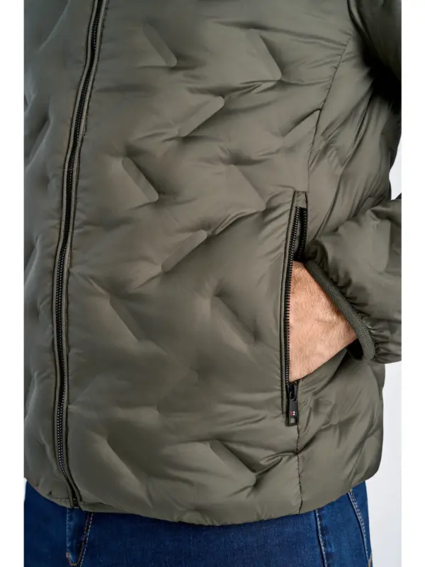 Bison Quilted Dunjakke 80-302032 DK ARMY