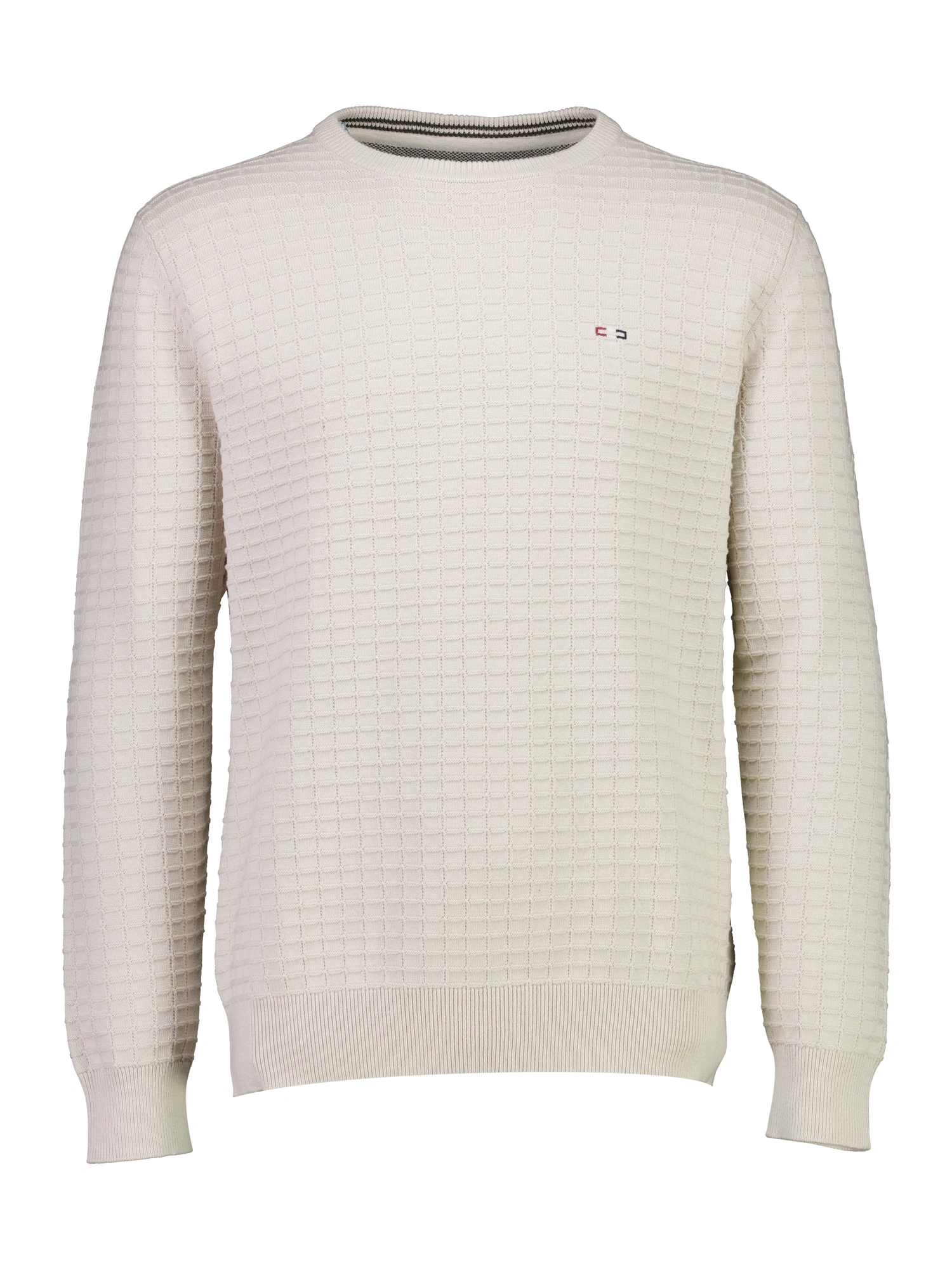 Bison Structure O-neck Knit 80-801052 LT SAND