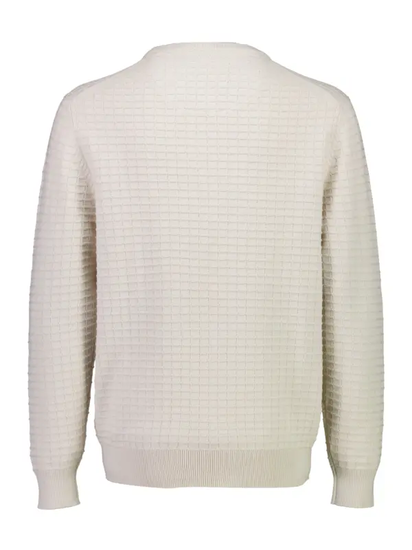 Bison Structure O-neck Knit 80-801052 LT SAND