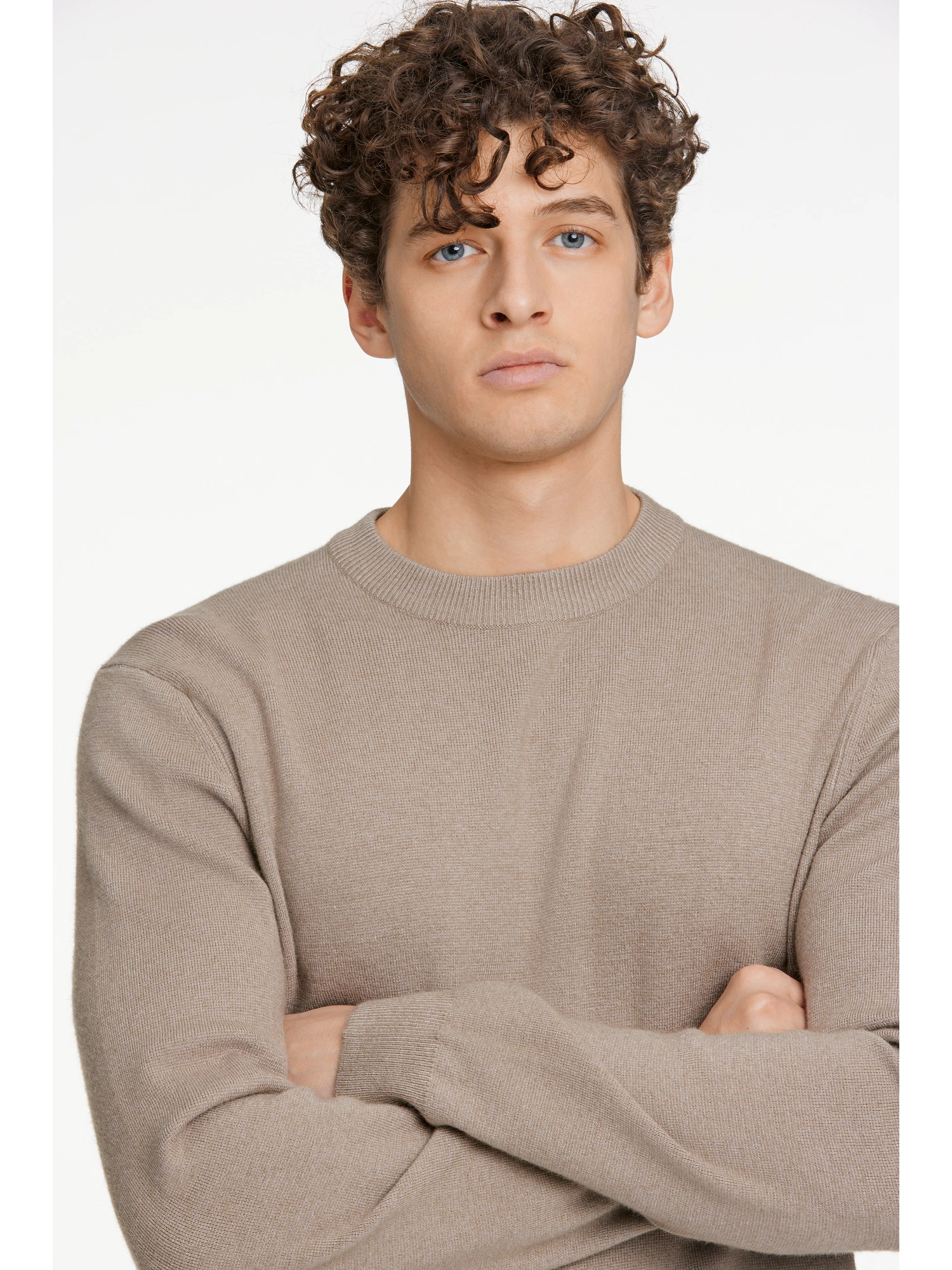 Lindbergh O-neck Strik 30-805009 MID BROWN