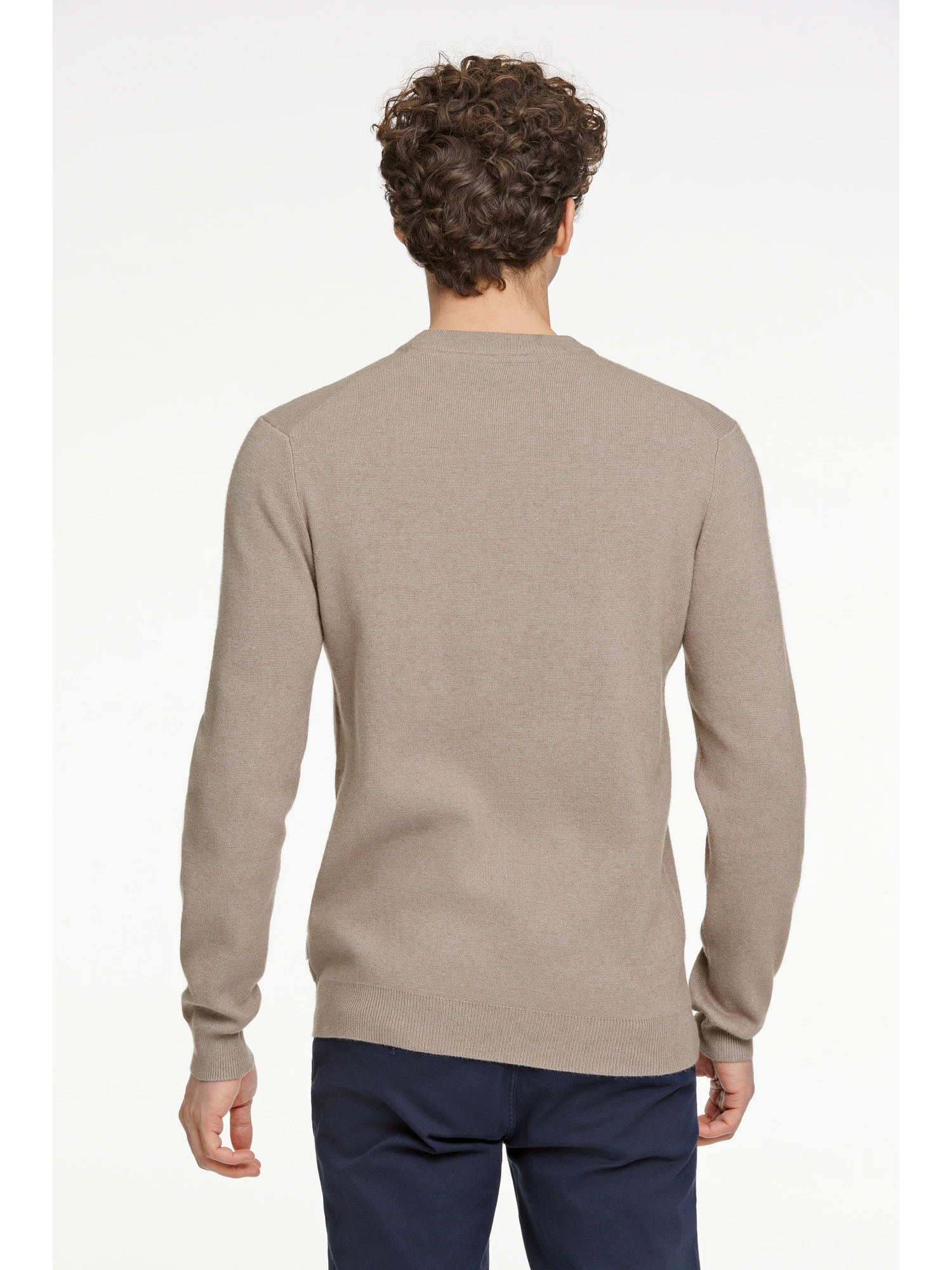 Lindbergh O-neck Strik 30-805009 MID BROWN