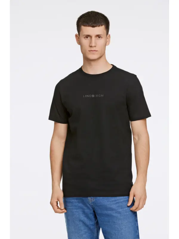 Lindbergh Print Tee 30-400200B Black
