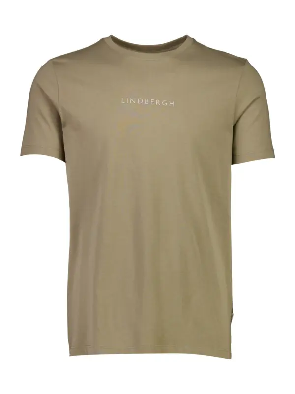 Lindbergh Print Tee 30-400200B MUD STONE