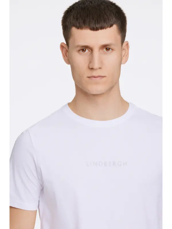 Lindbergh Print Tee 30-400200B WHITE