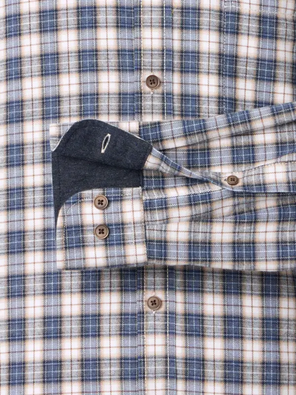 CASAMODA Casual Shirt Flannel Blue