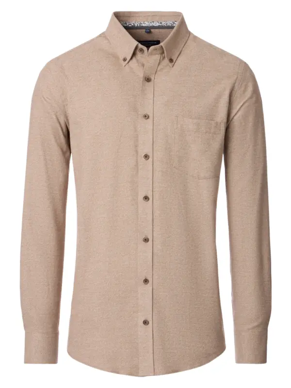 CASAMODA Casual Shirt Mouliné Beige