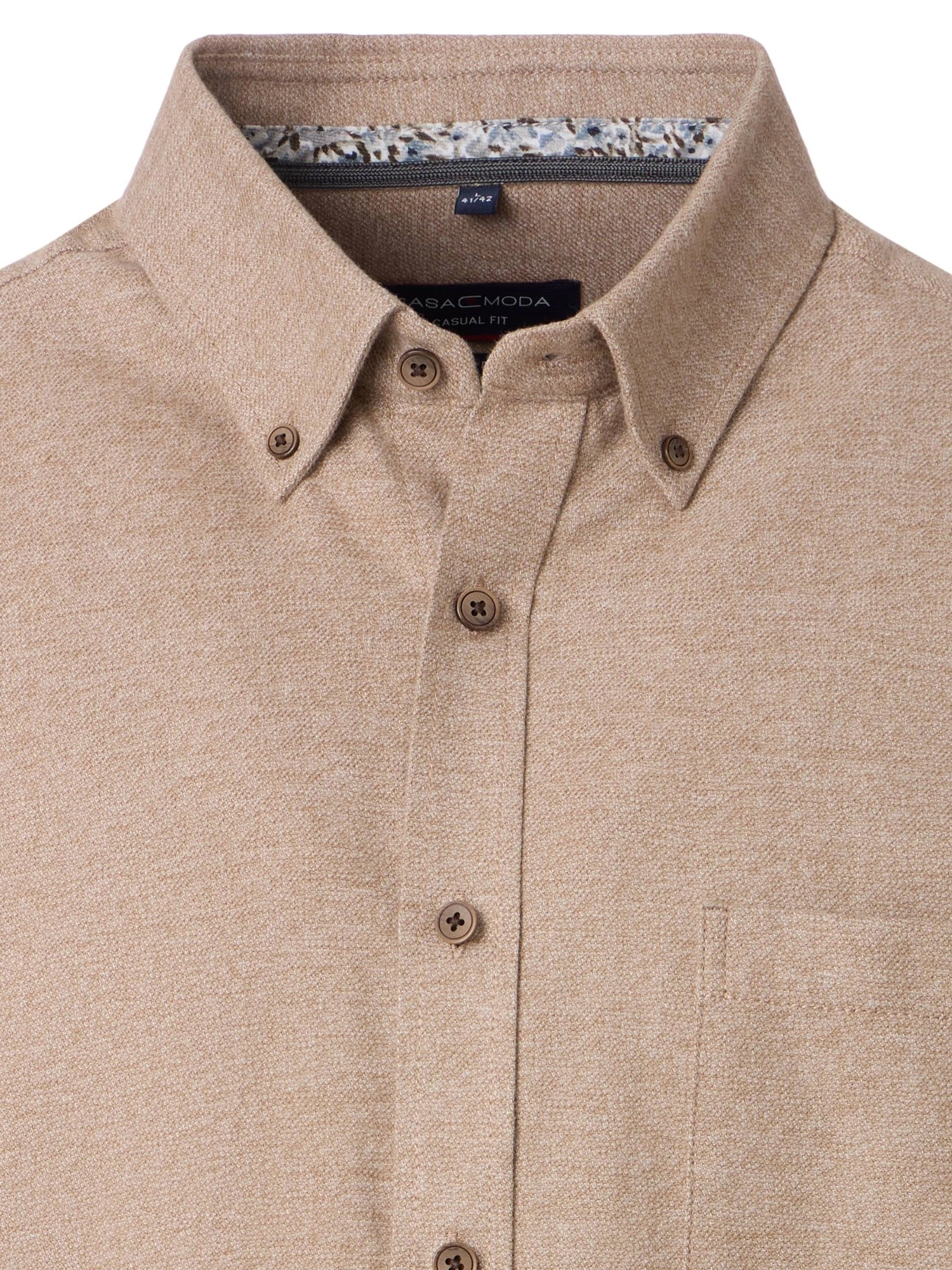CASAMODA Casual Shirt Mouliné Beige