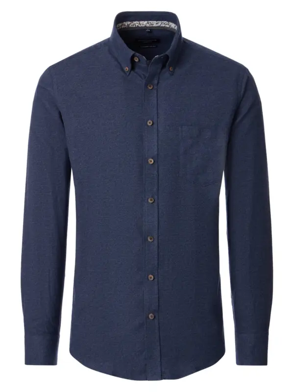 CASAMODA Casual Shirt Mouliné Blue