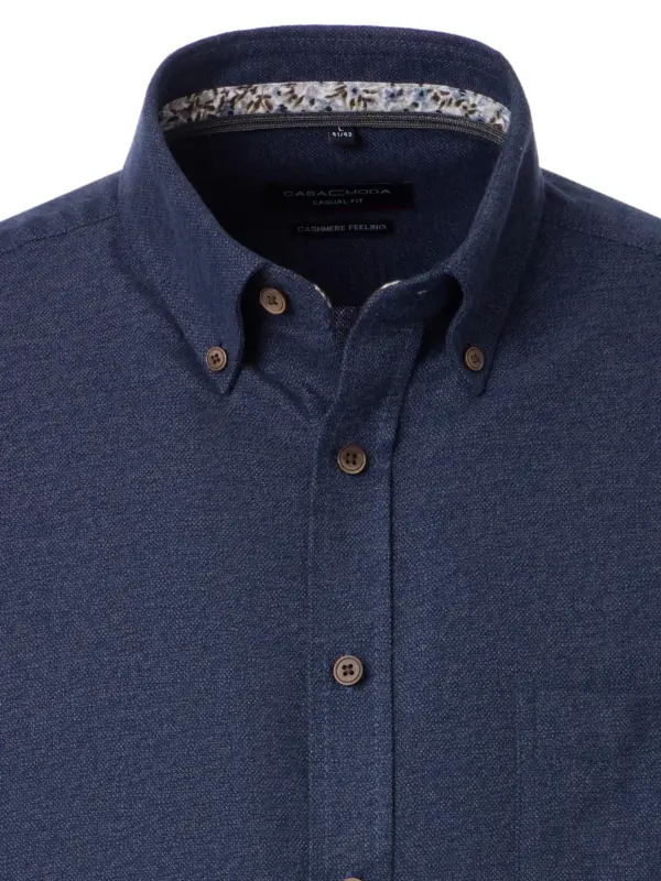 CASAMODA Casual Shirt Mouliné Blue