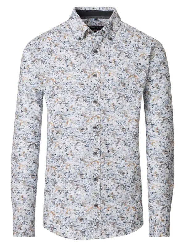 CASAMODA Casual Shirt Twill Brown