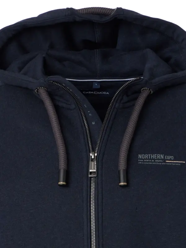 CASAMODA Hoodie Full Zip Blue