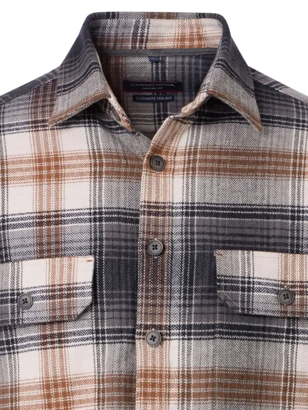 CASAMODA Overshirt Flannel Thunderstorm