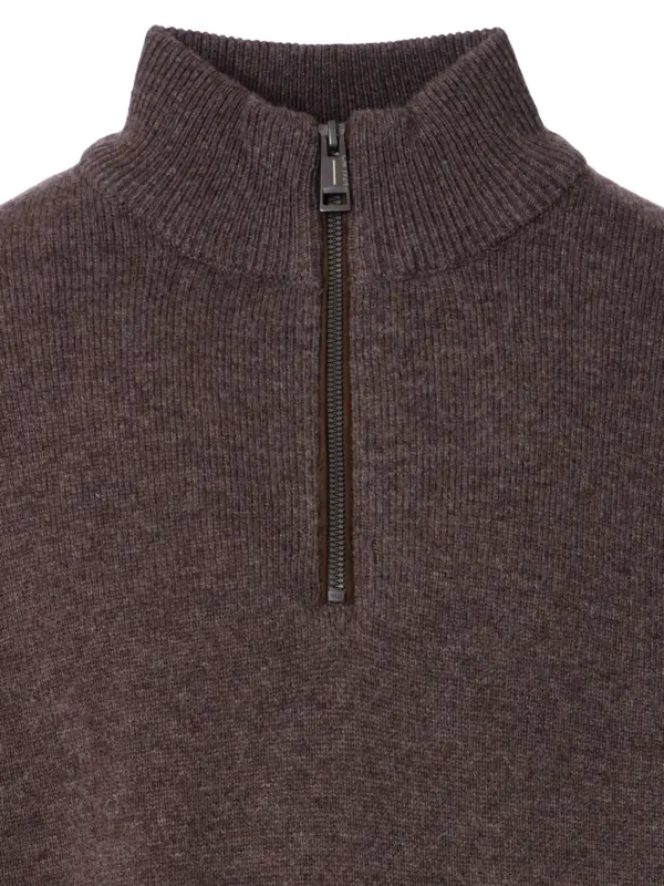 CASAMODA Pullover Half Zip Shale