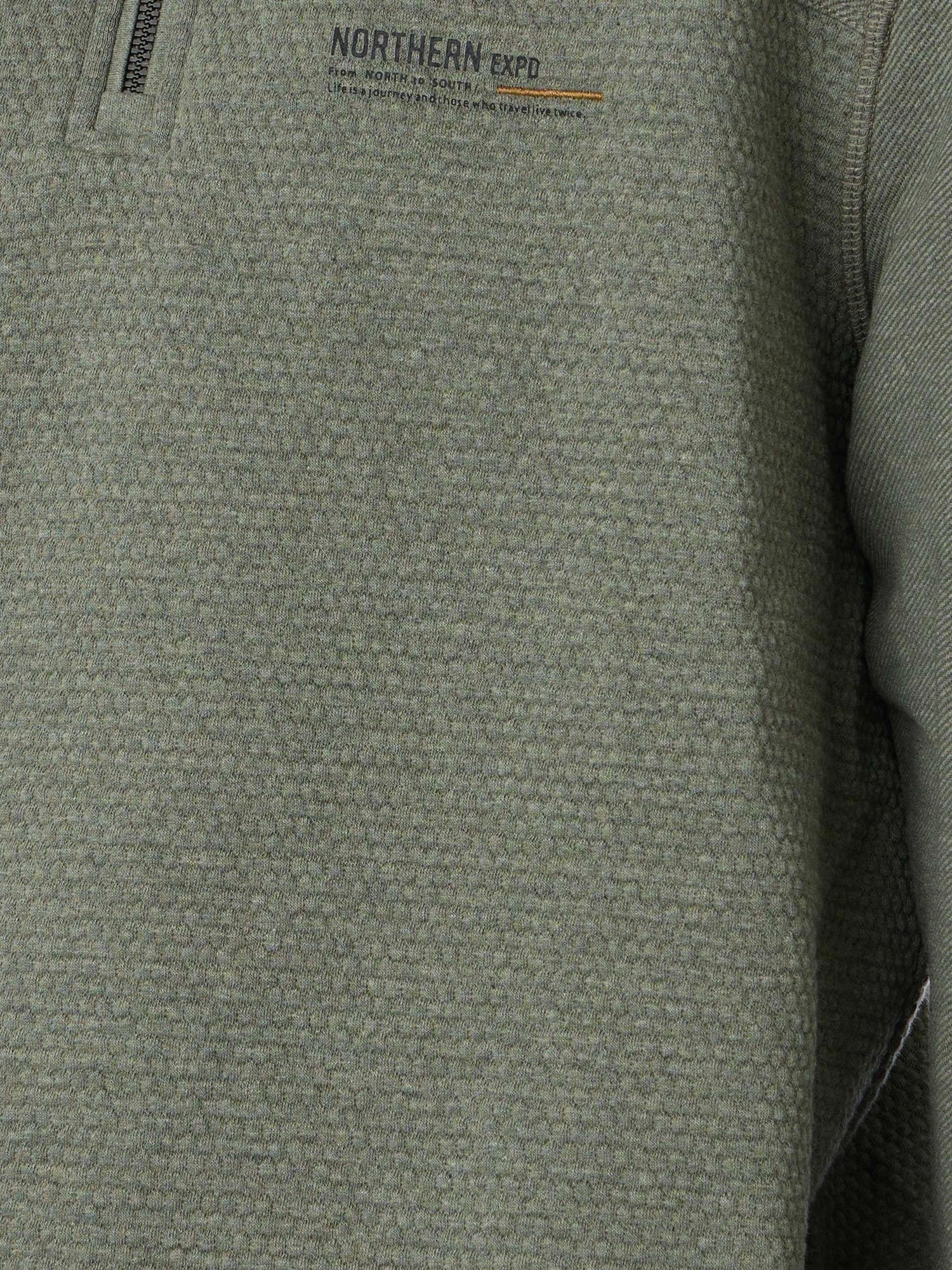 CASAMODA Sweatshirt Half Zip Green