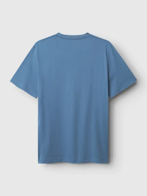 GABBA Dune Logo SS GOTS T-shirt Blue Horizon