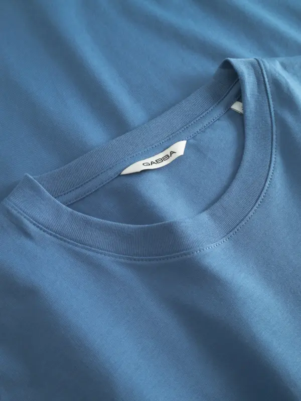 GABBA Dune Logo SS GOTS T-shirt Blue Horizon