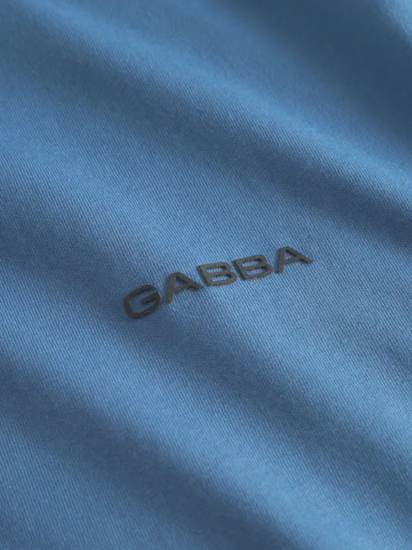 GABBA Dune Logo SS GOTS T-shirt Blue Horizon