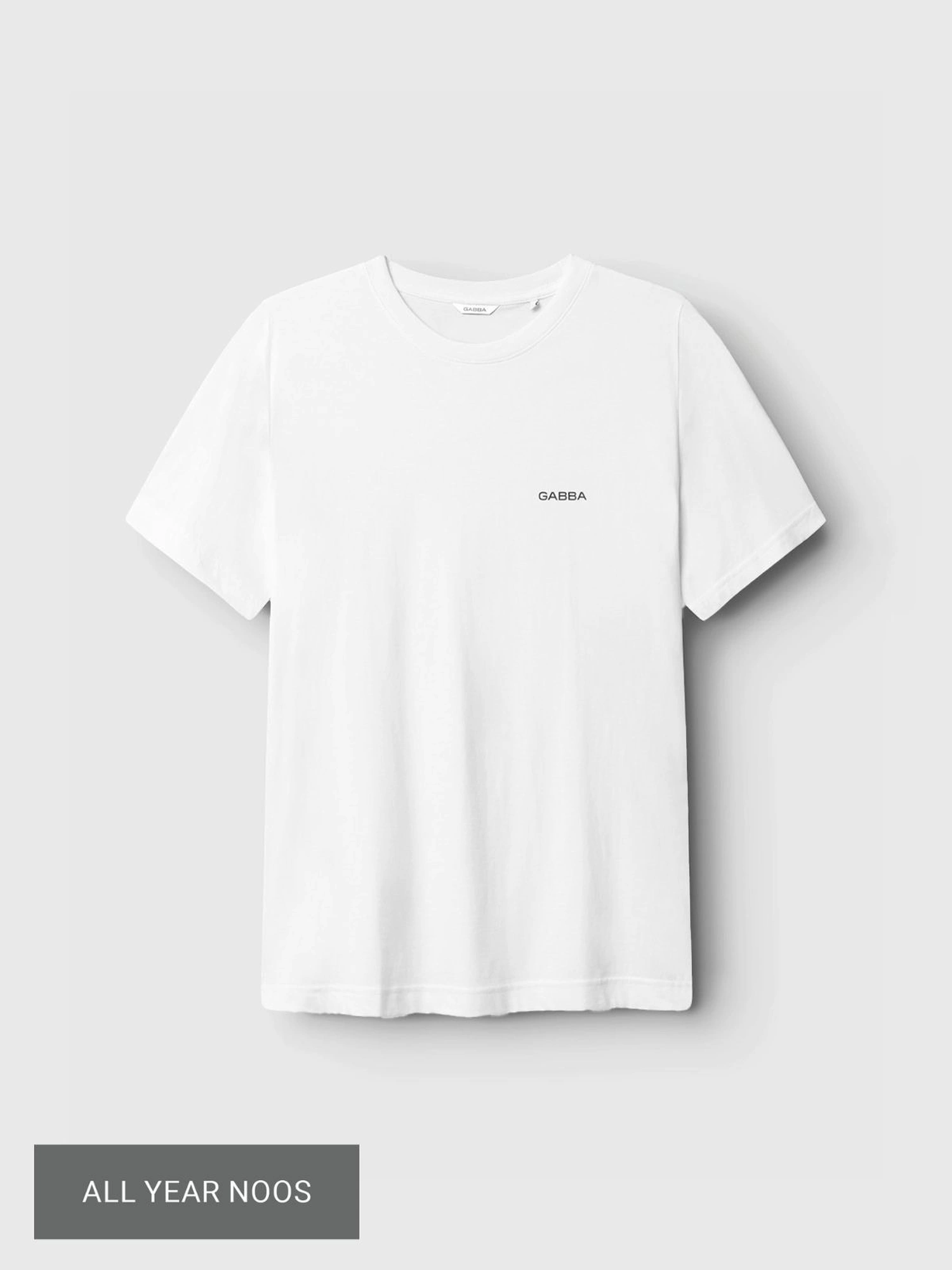 GABBA Dune Logo SS GOTS T-shirt White