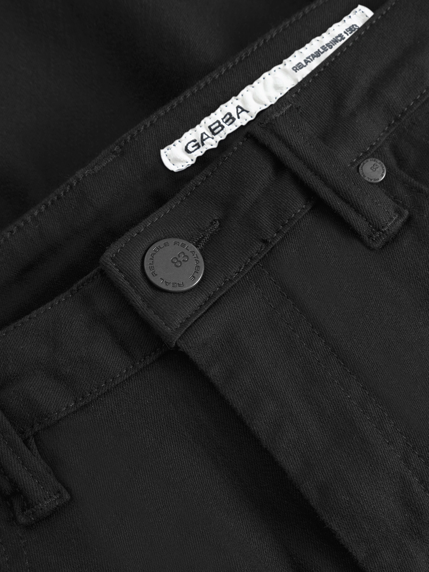 GABBA Jones Hold Black Jeans Black Denim