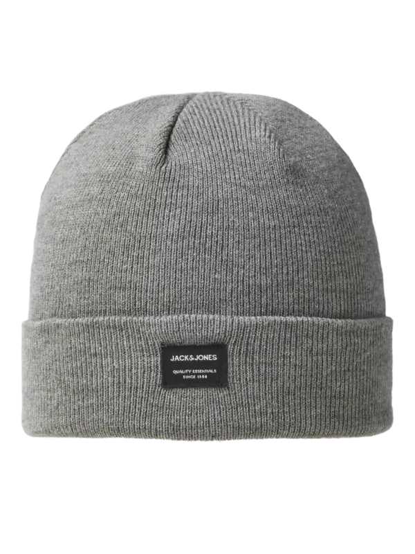 Jack & Jones JACDNA BEANIE NOOS Grey Melange