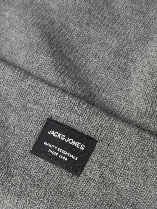 Jack & Jones JACDNA BEANIE NOOS Grey Melange