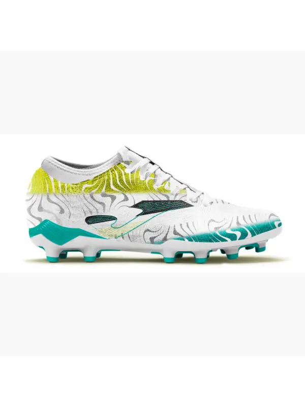 JOMA EVOLUTION 2402 WHITE TURQUOISE FIRM GROUND Fodboldstøvler
