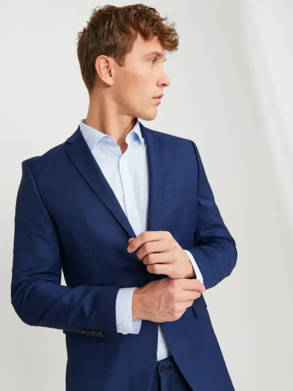 Jack & Jones JPRSOLARIS BLAZER NOOS Medieval Blue