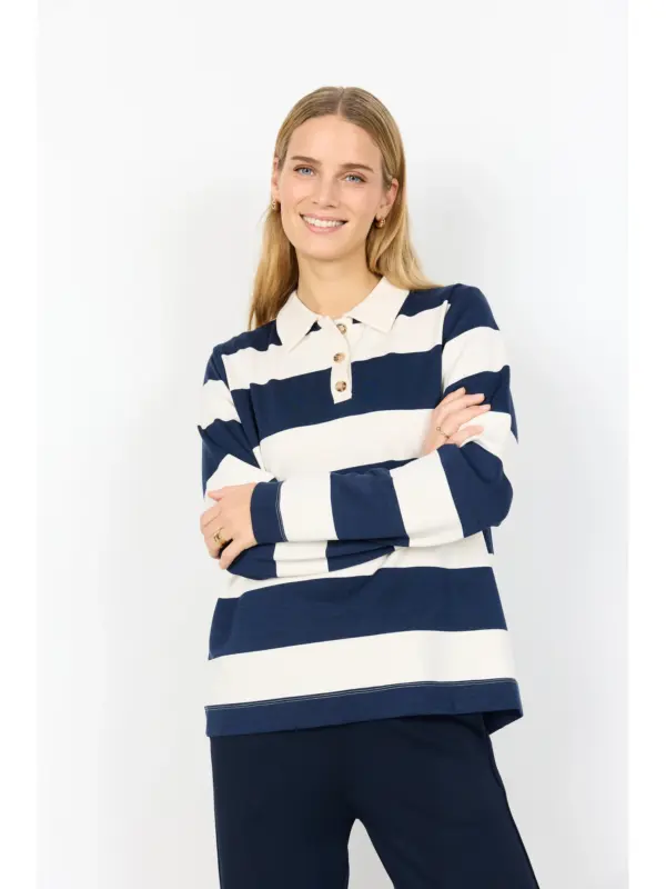Soyaconcept SC-BARNI 48 Bluse Navy Combi