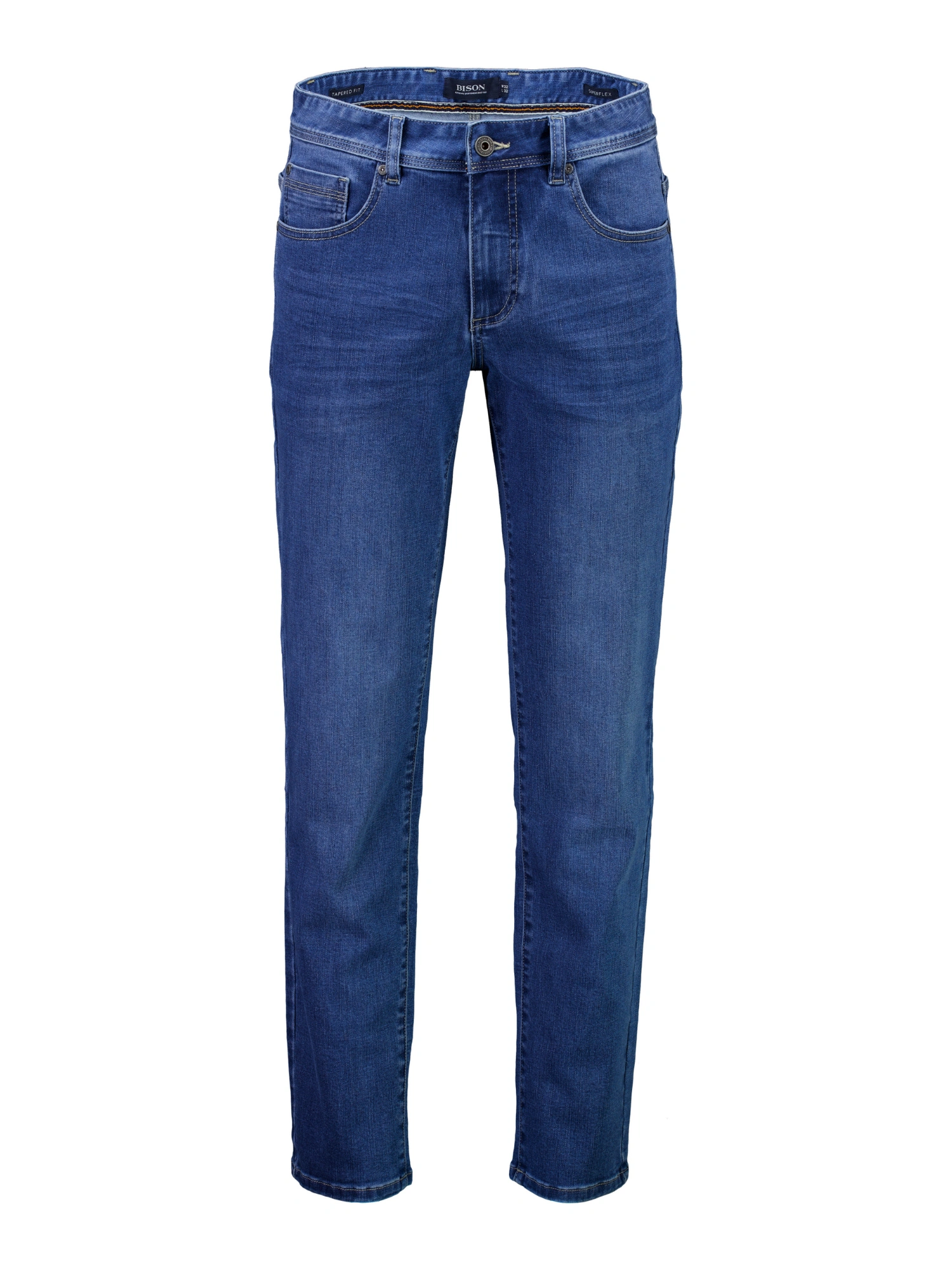 Bison 5 Pocket Superflex Jeans AQUA BLUE