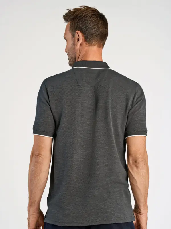 Bison Fast Dry Pique Polo BLACK