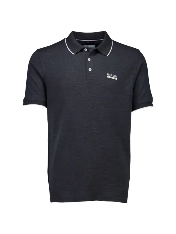 Bison Fast Dry Pique Polo BLACK