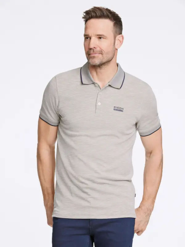Bison Fast Dry Pique Polo DK SAND