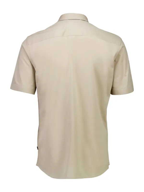 Bison Knitted Piqué Skjorte LT SAND MEL