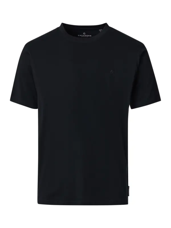 CASAMODA Basic O-neck T-shirt Black Beauty