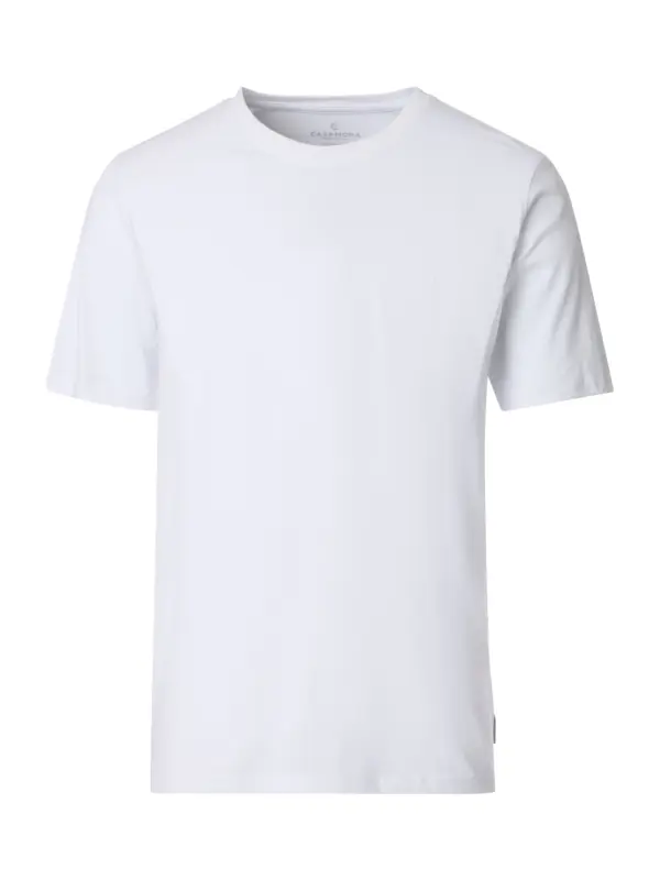 CASAMODA Basic O-neck T-shirt Brillant White