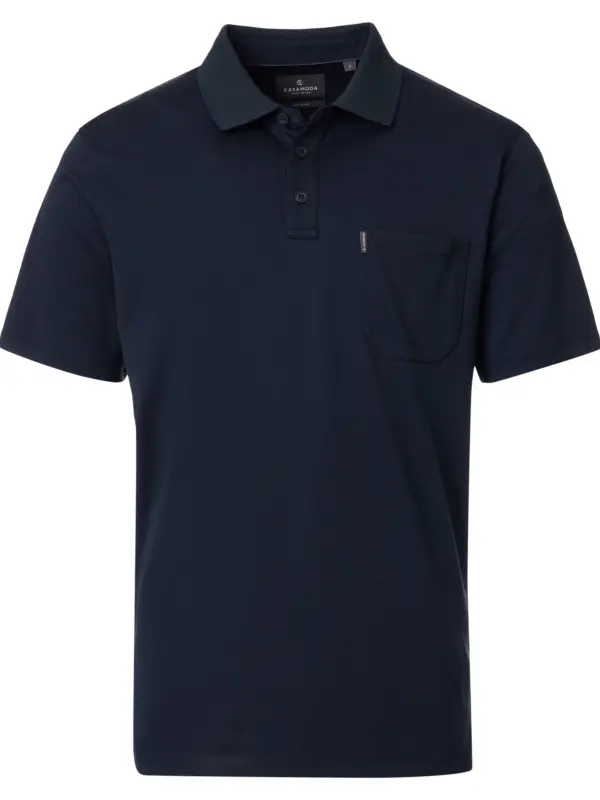 CASAMODA Performance Polo Dress Blue