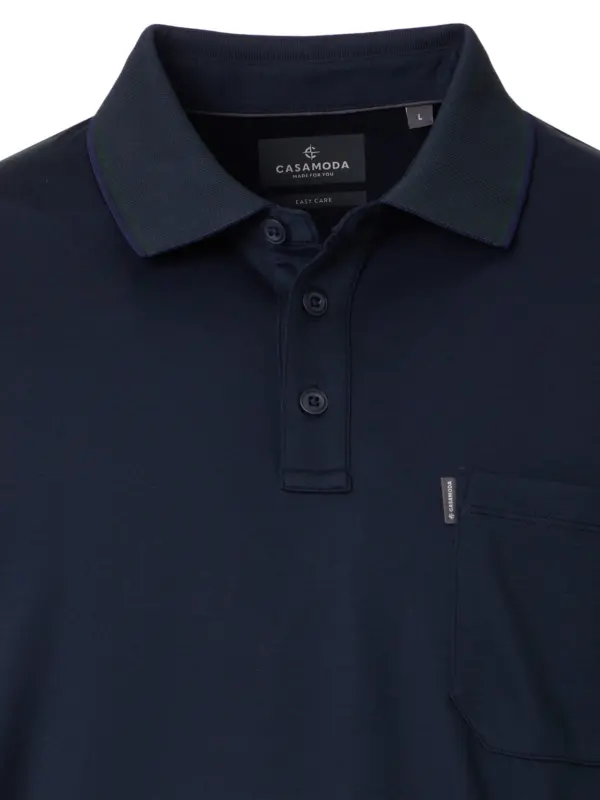 CASAMODA Performance Polo Dress Blue