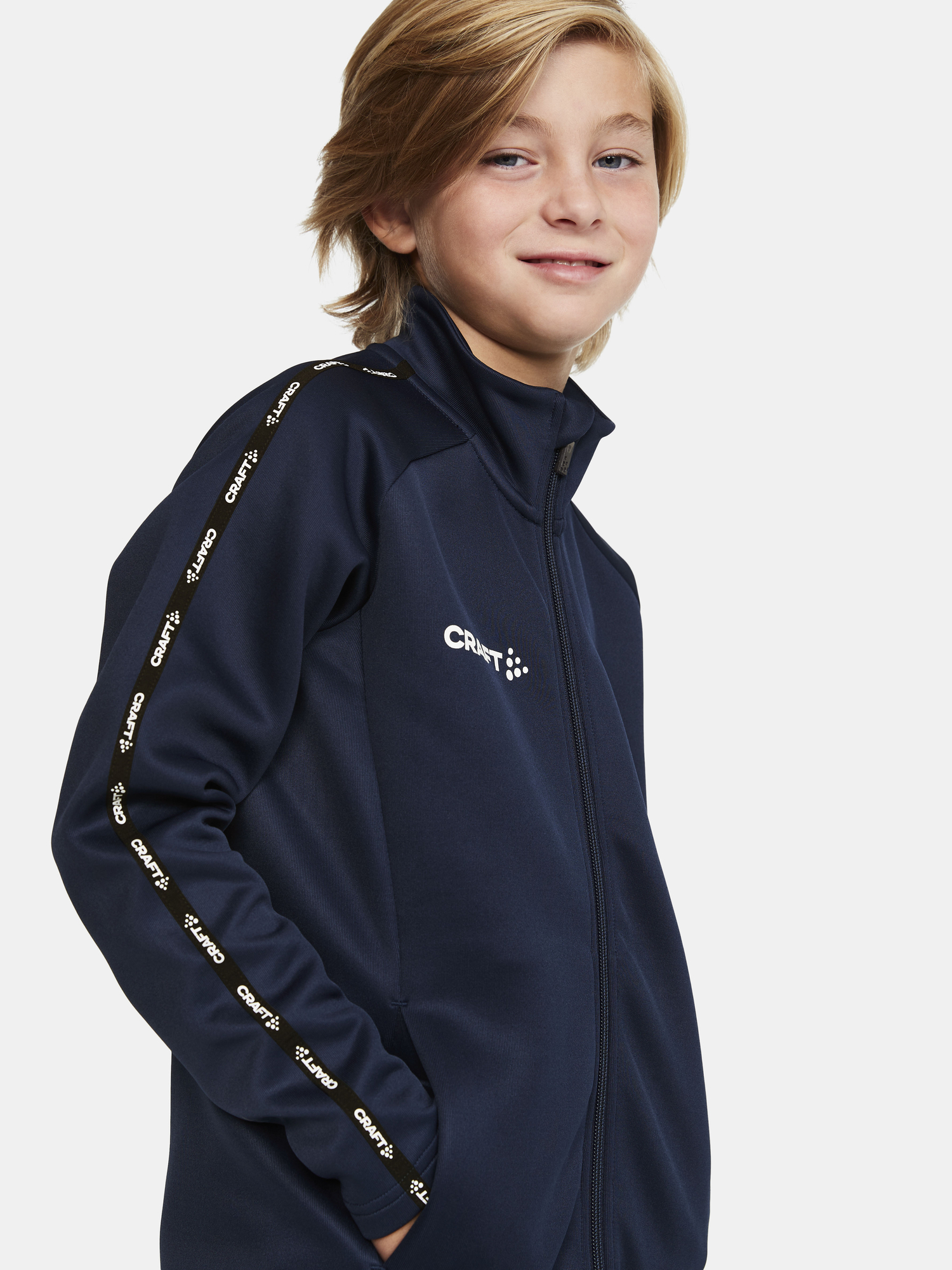 Craft Squad 2.0 Full Zip Jr Navy - Billede 7