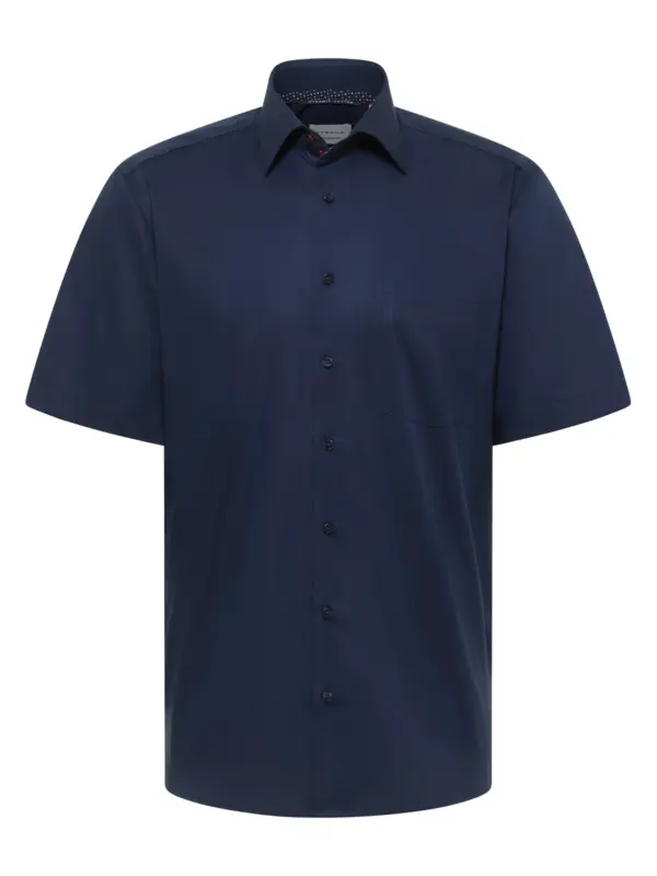 Eterna Poplin Skjorte 1482_19C181 Navy