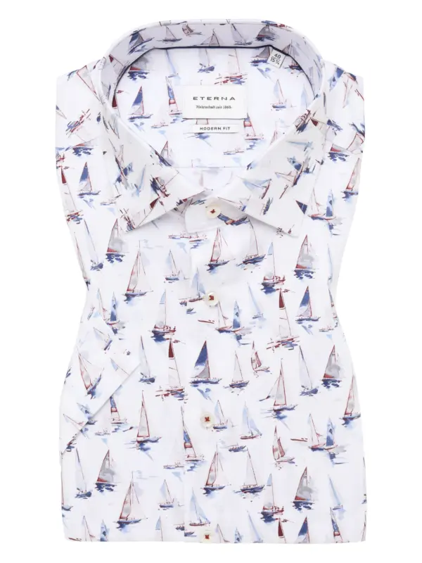 Eterna Twill Skjorte 1377_14C18K Blue