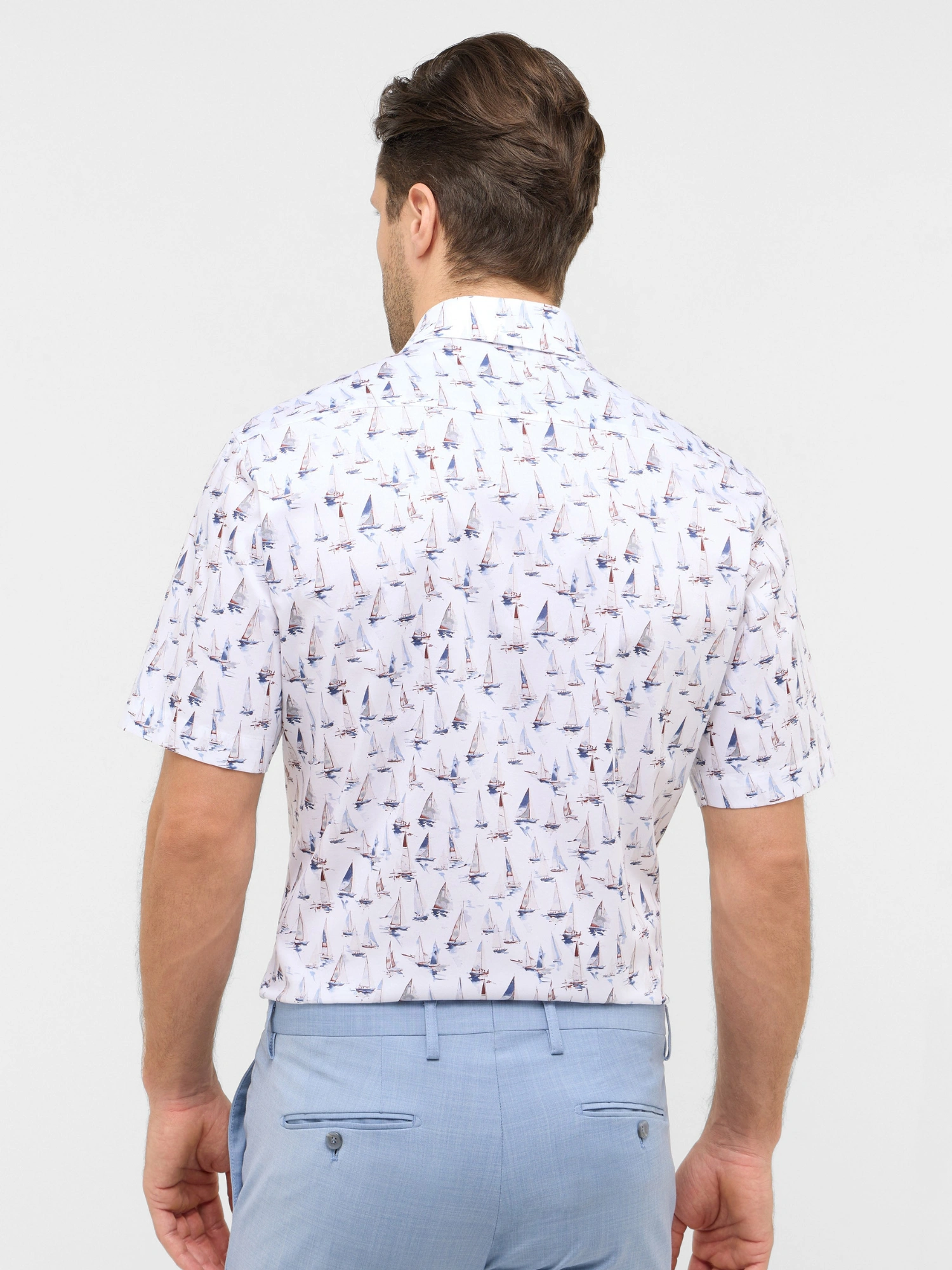 Eterna Twill Skjorte 1377_14C18K Blue