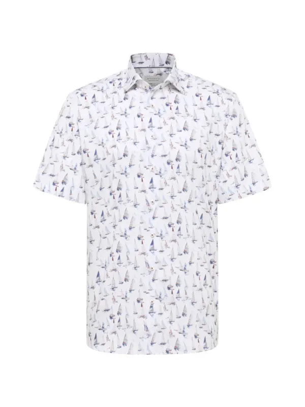 Eterna Twill Skjorte 1377_14C18K Blue