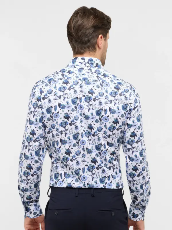 Eterna Twill Skjorte 1398_17X171 Denim