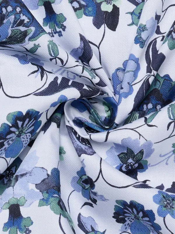 Eterna Twill Skjorte 1398_17X171 Denim