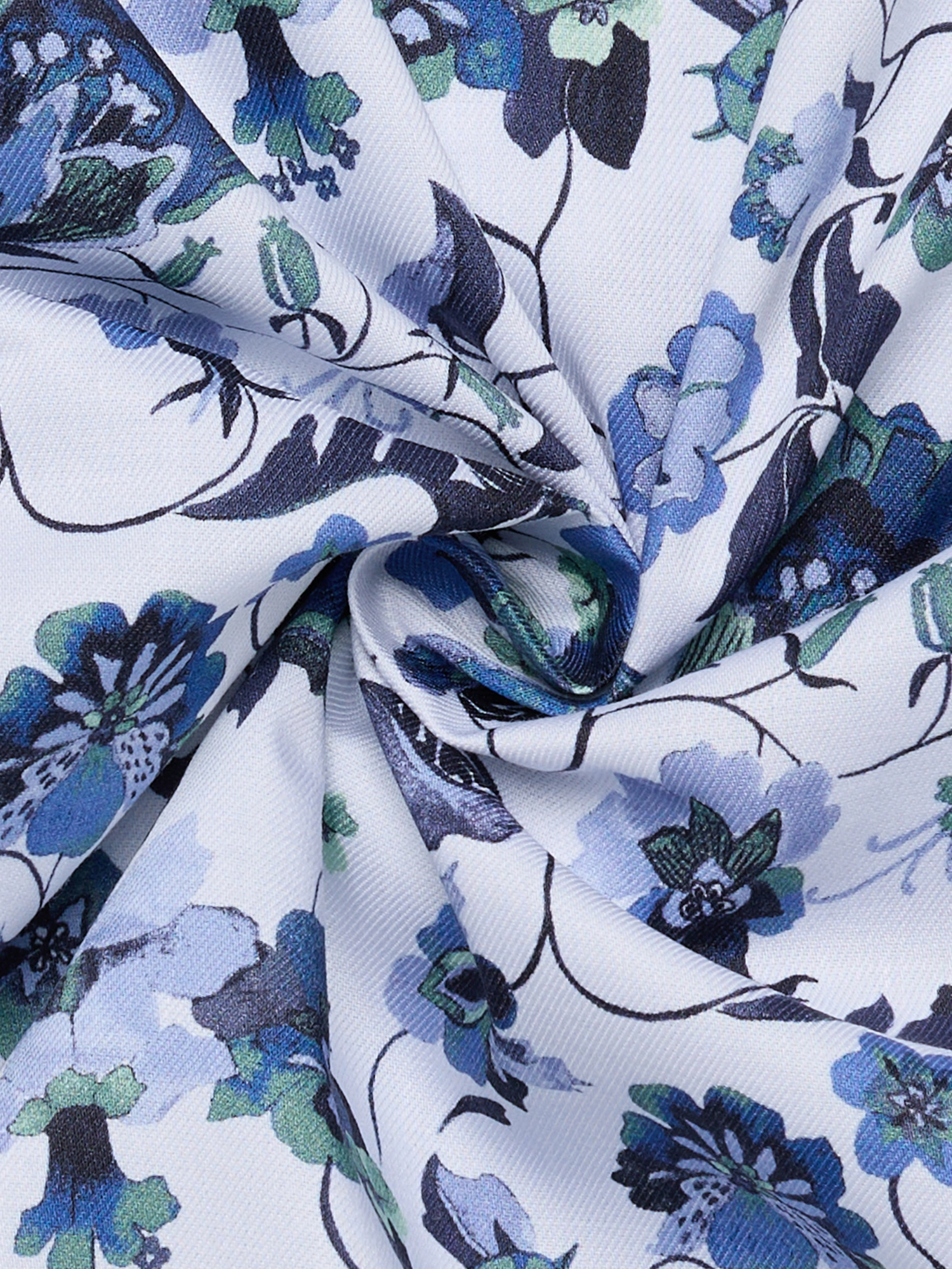 Eterna Twill Skjorte 1398_17X171 Denim