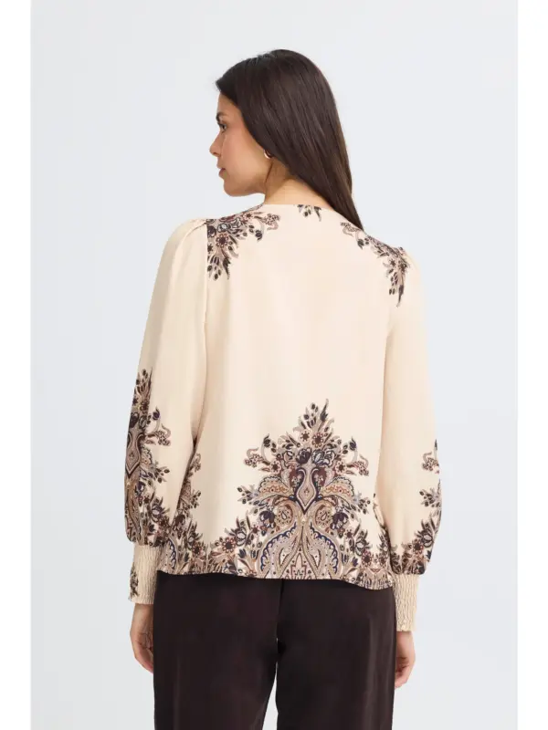 Fransa FRADARA BL 3 Bluse PUMICESTONE PAISLEY