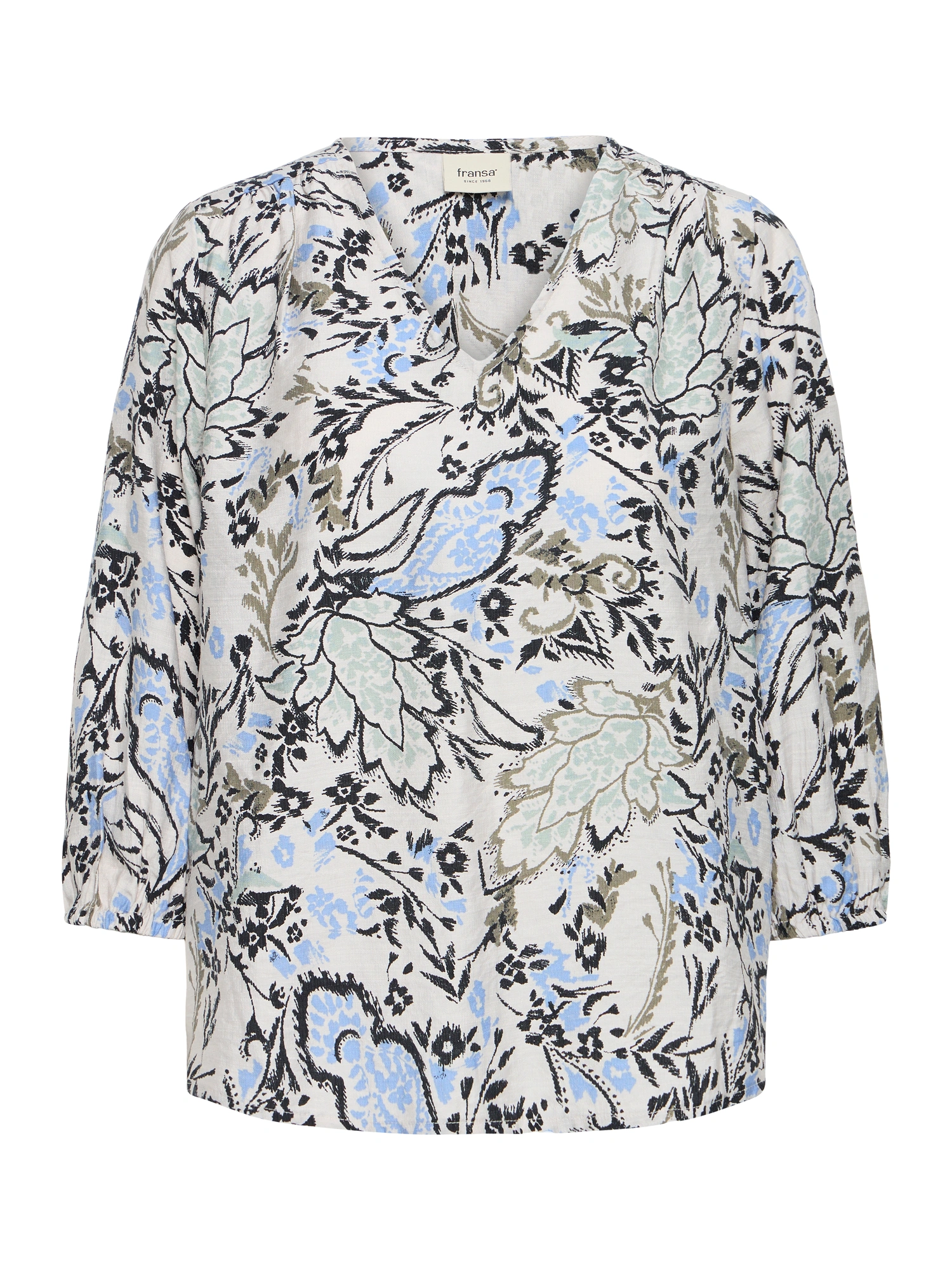 Fransa FRARIANA BL 6 Bluse FEMI BOUQUET GRAY MORN