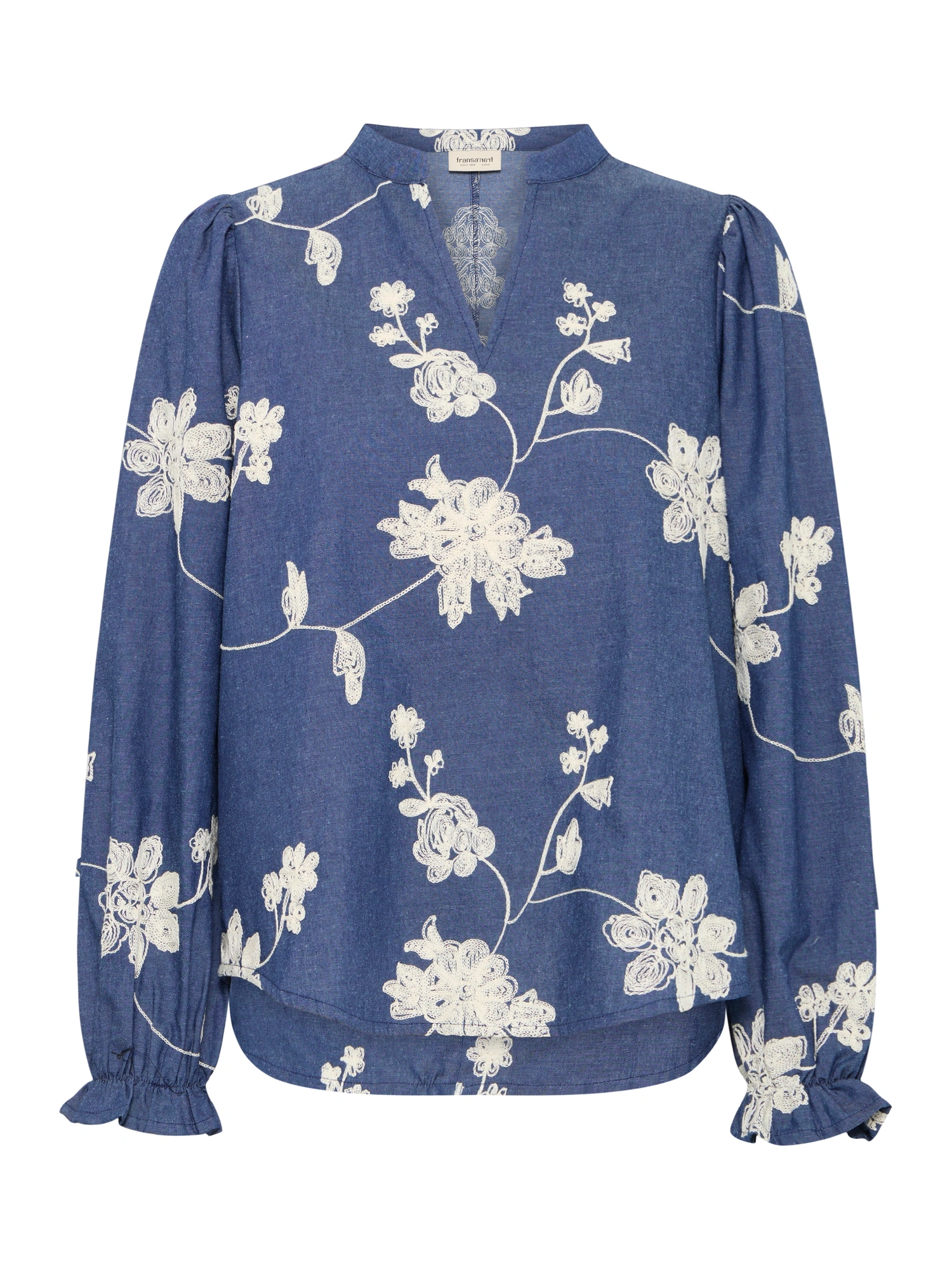 Fransa FRDARANA BL 1 Bluse MID BLUE EMB.