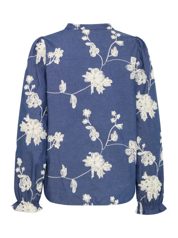 Fransa FRDARANA BL 1 Bluse MID BLUE EMB.