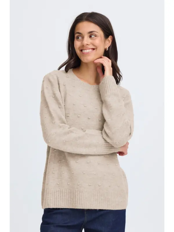 Fransa FRELISE PU 2 Pullover MOON ROCK MELANGE